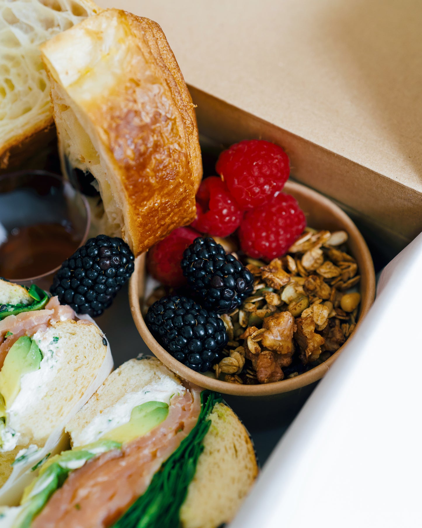 Piáto brunch box, close up