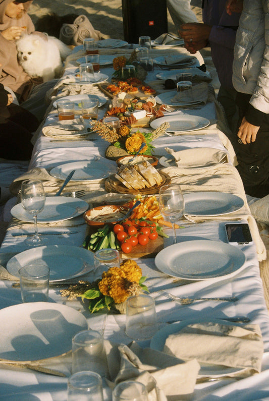 The Perfect Luxe-Styled Picnic Setup Under the Golden Sunset