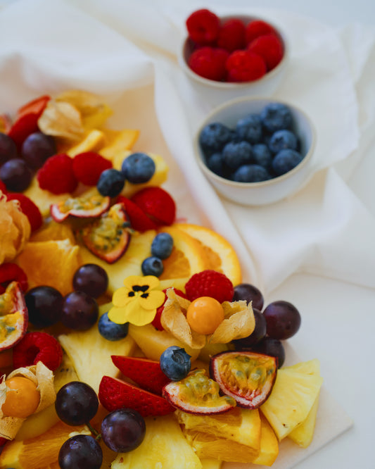 Fruit platter, close up